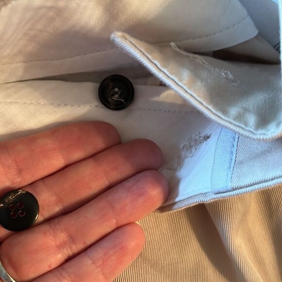 SSENSE S Maxmara beige pleated wide leg crop pants 4 small - Picture 12 of 16